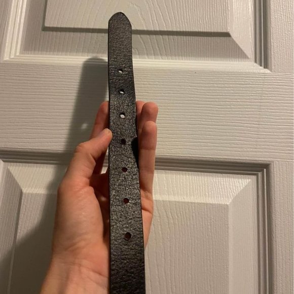 Black Leather Belt Women's - Picture 4 of 4